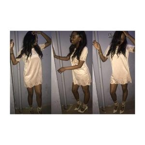 Light pink Suede Dress